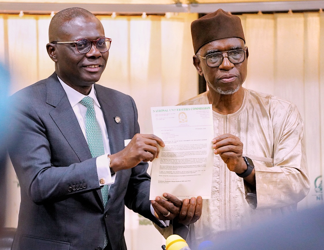 SANWO-OLU EXCITED AS TWO NEW LAGOS STATE-OWNED UNIVERSITIES RECEIVE OFFICIAL RECOGNITION BY NUC